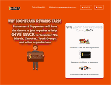 Tablet Screenshot of boomerangrewardscard.com